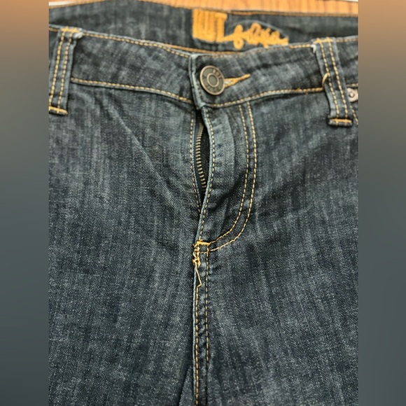 Kut from the Kloth Women Size 14 Dark Straight/skinny jeans style # KF817MA1R - Picture 2 of 7